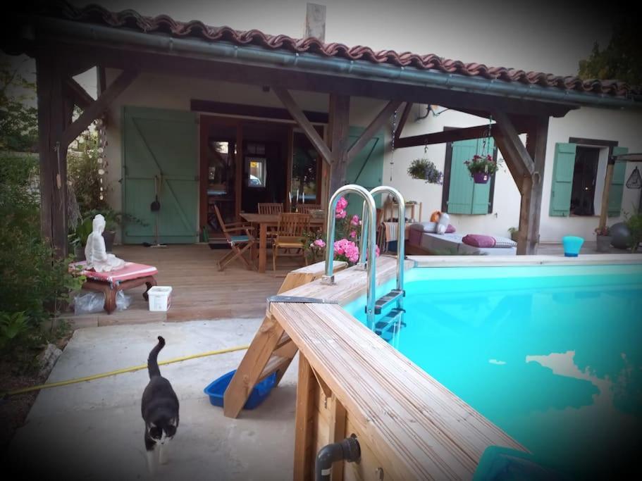 Maison Avec Piscine Proche Des Thermes Mauleon-D'armagnac エクステリア 写真