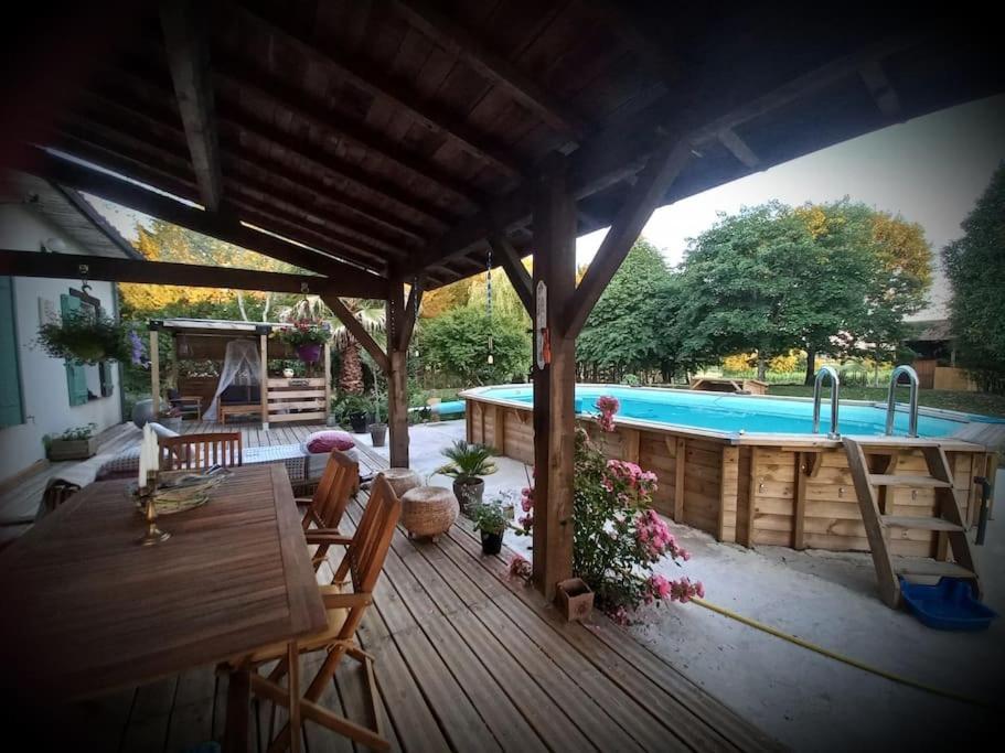 Maison Avec Piscine Proche Des Thermes Mauleon-D'armagnac エクステリア 写真
